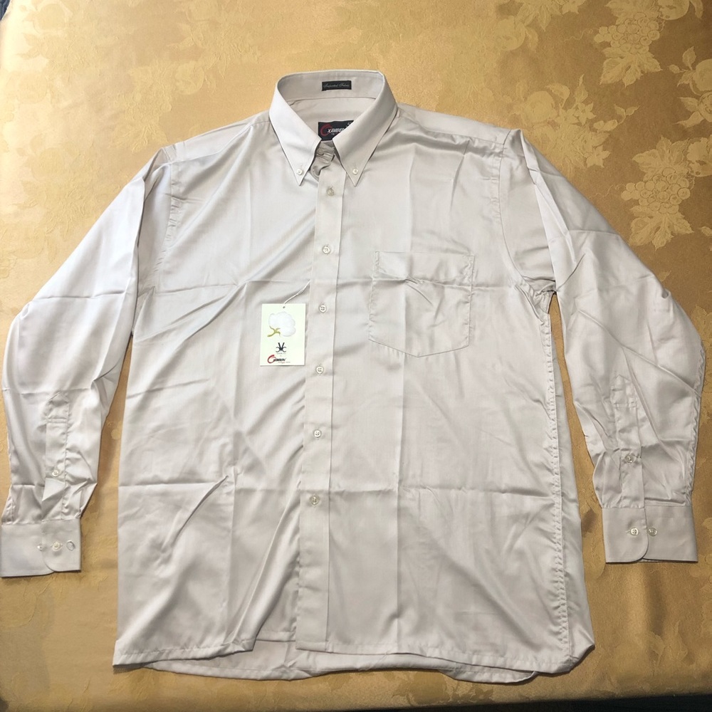 NWT Oxemberg Mens Shirt Size L Large Slim Fit 42